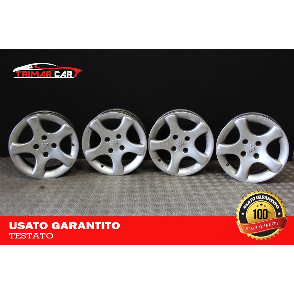 29993 - 6JX15H R15 SET 4 CERCHI IN LEGA PEUGEOT 306 (7B,N3,N5) (1993-2003)  - ORIGINALE