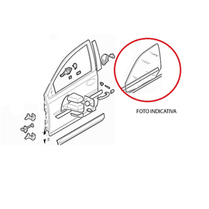 VETRO SCENDENTE PORTA ANTERIORE DESTRA BMW X3 (E83) (2003-2011)